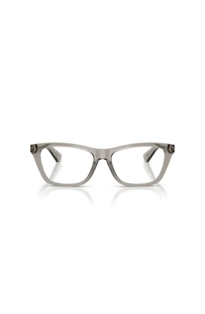 Burberry 54mm Rectangle Optical Glasses In Gray