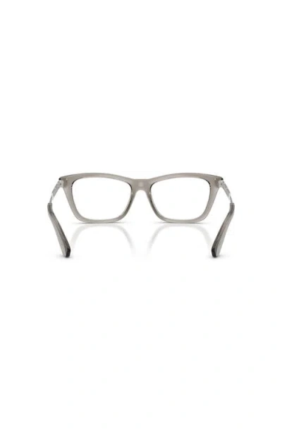 Burberry 54mm Rectangle Optical Glasses In Gray