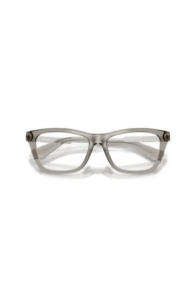 Burberry 54mm Rectangle Optical Glasses In Gray