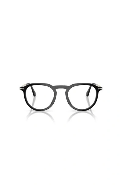 Persol 51mm Rectangle Optical Glasses In Black