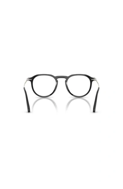 Persol 51mm Rectangle Optical Glasses In Black