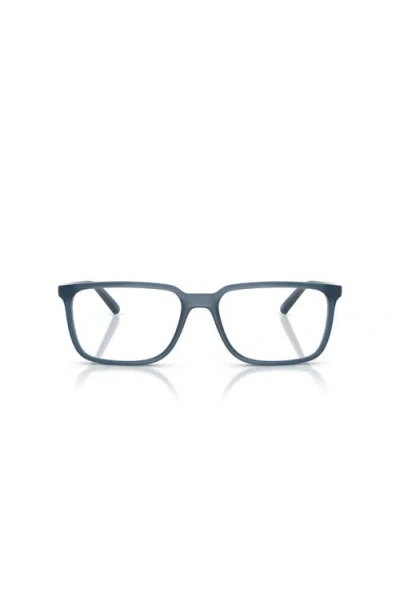 Arnette 57mm Rectangle Optical Glasses In Blue