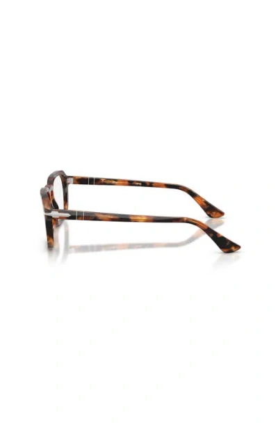 Persol 52mm Square Optical Glasses In Brown