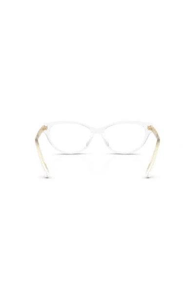 Michael Kors 54mm Cat Eye Optical Glasses In White