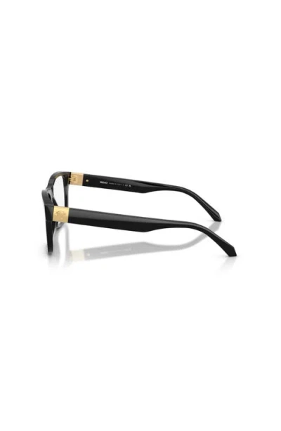 Versace 54mm Square Optical Glasses In Black