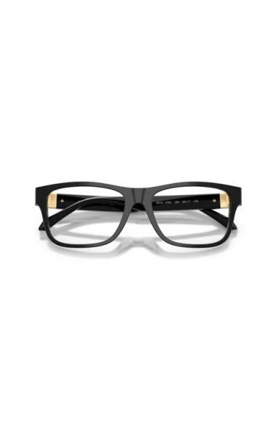 Versace 54mm Square Optical Glasses In Black