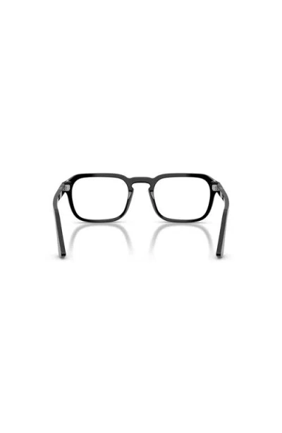 Persol 52mm Square Optical Glasses In Black