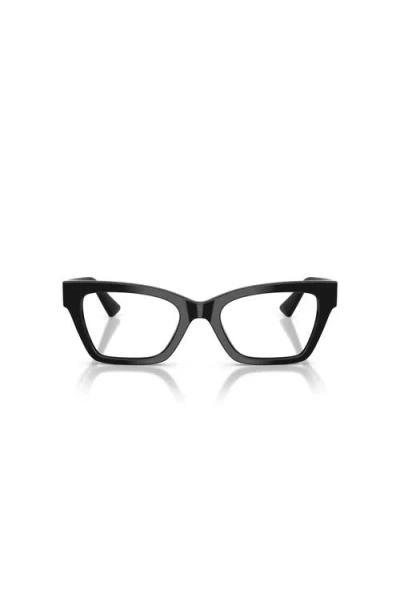 Giorgio Armani 51mm Cat Eye Optical Glasses In Black