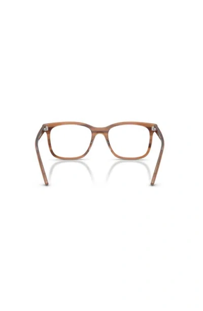 Ray Ban Ray-ban 51mm Square Optical Glasses In Brown