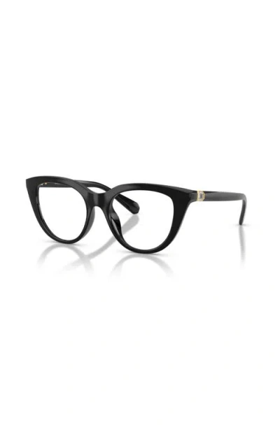 Swarovski 49mm Cat Eye Optical Glasses In Black