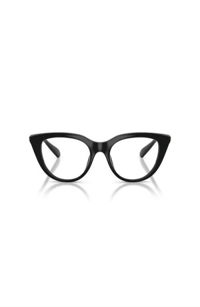 Swarovski 49mm Cat Eye Optical Glasses In Black
