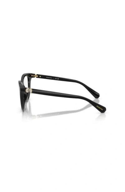 Swarovski 49mm Cat Eye Optical Glasses In Black