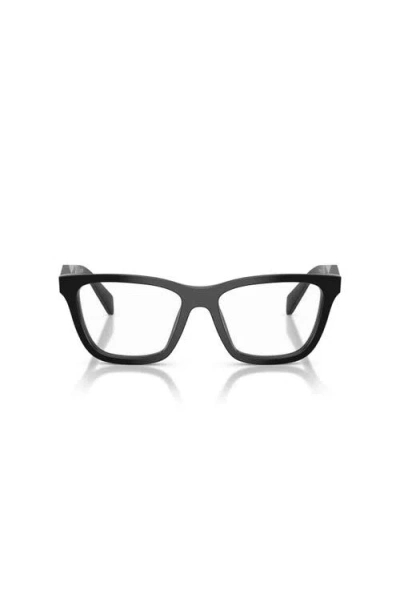 Prada 54mm Butterfly Optical Glasses In Black