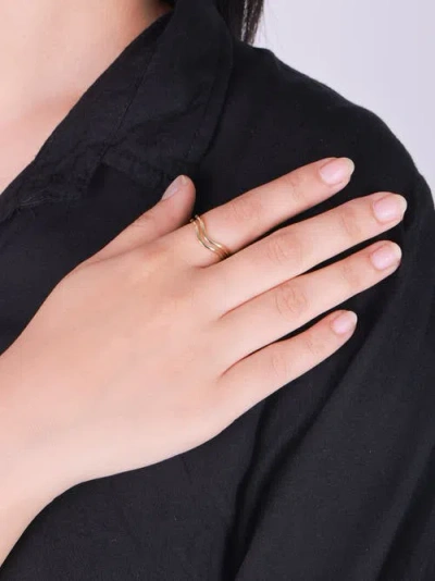 Devata Wishbone Arch Ring In Gold