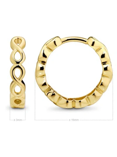 Devata Infinity Hoop Earrings In Gold