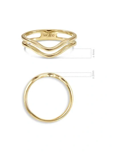 Devata Wishbone Arch Ring In Gold