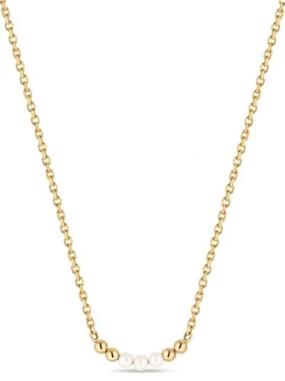 Devata Freshwater Pearl Chain Necklace In Gold