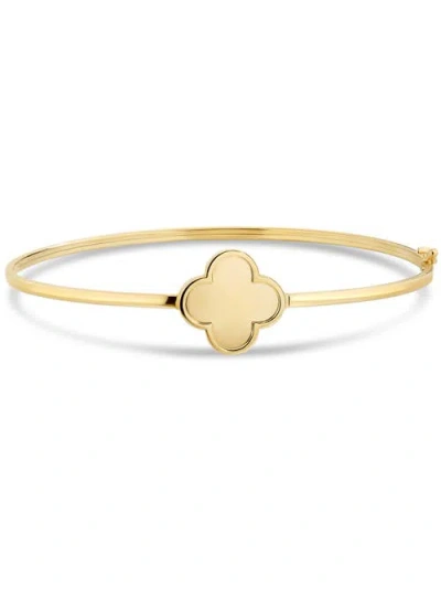 Devata Clover Bangle Bracelet In Gold