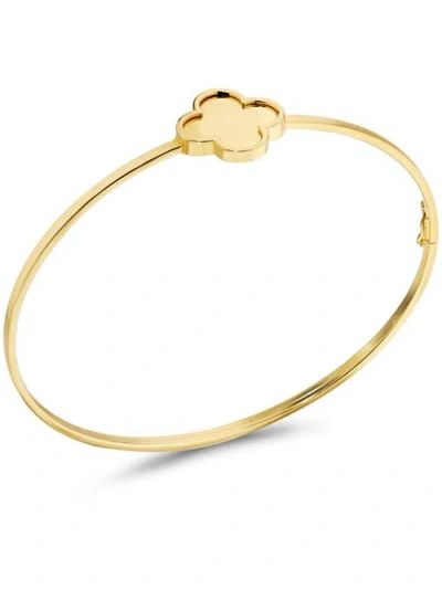 Devata Clover Bangle Bracelet In Gold