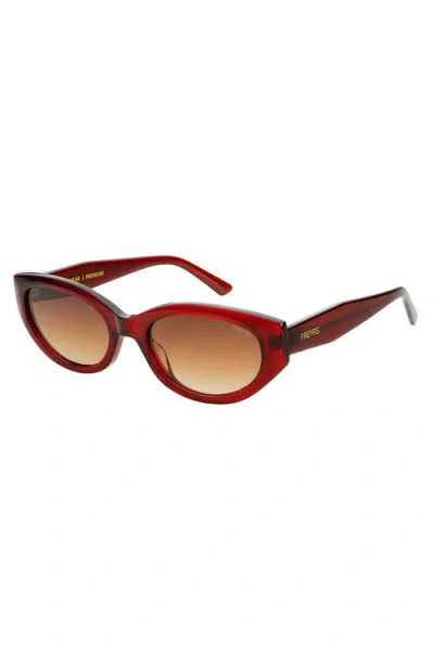 Freyrs Eyewear Ameli Cat Eye Sunglasses In Red