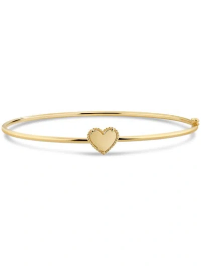 Devata Sweet Heart Bangle Bracelet In Gold