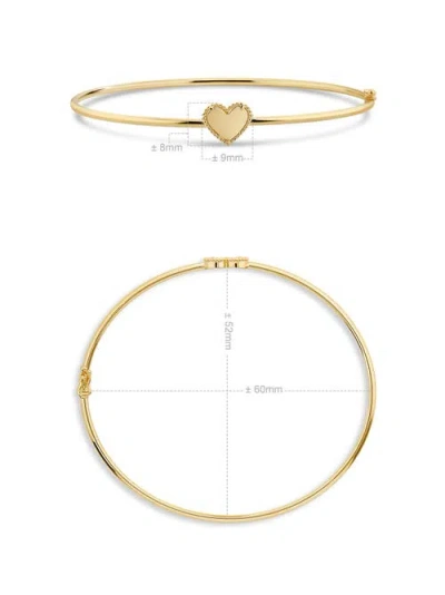 Devata Sweet Heart Bangle Bracelet In Gold