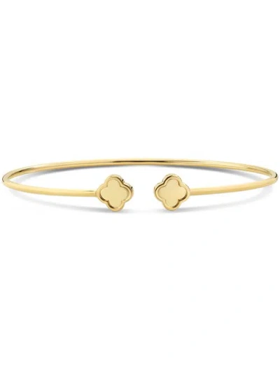 Devata Double Clover Bangle Bracelet In Gold