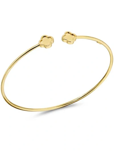 Devata Double Clover Bangle Bracelet In Gold