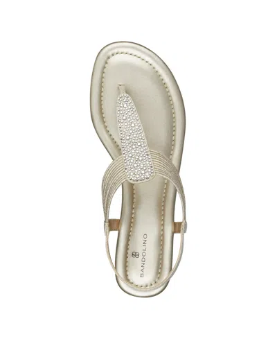 Bandolino Kayte 2 Strappy Embellished Sandal In Gold
