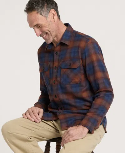 Pendleton Men's Burnside Flannel Spread Collar Shirt In Blue