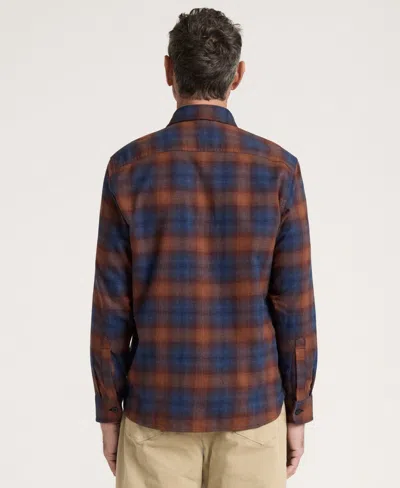 Pendleton Men's Burnside Flannel Spread Collar Shirt In Blue