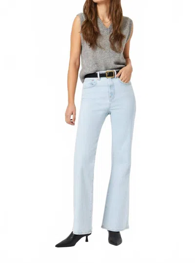 Mavi Los Angeles Flare Jeans In Bleached Recycle Blue In Blue