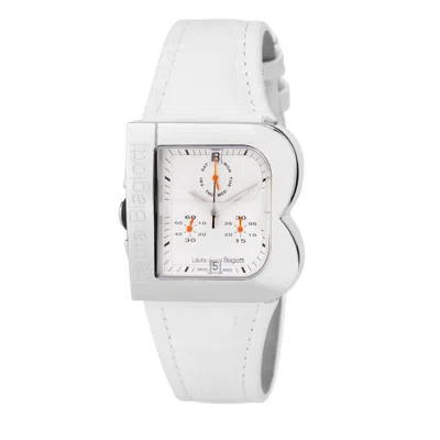 Laura Biagiotti Leather Dress Women's Watch In White