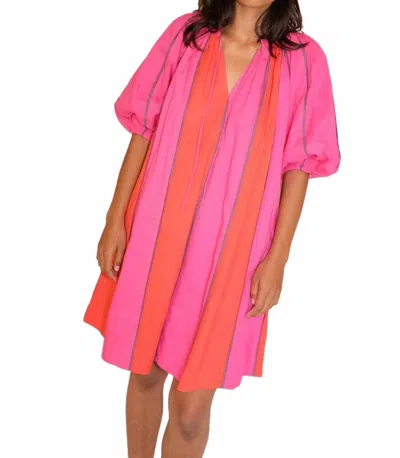 Rujuta Sheth Lulu Mini Dress In Poppy In Red