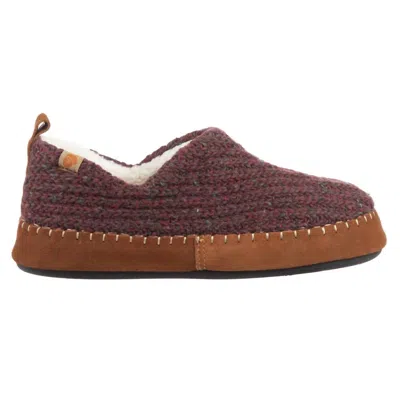 Acorn Women's Camden Recycled Bootie Slipper In Garnet In Brown