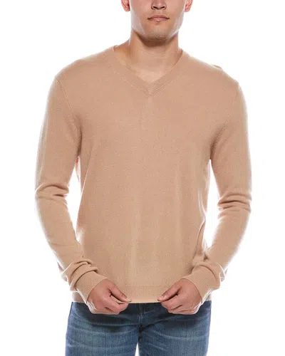 Quinn Cashmere V-neck Sweater In Neutral