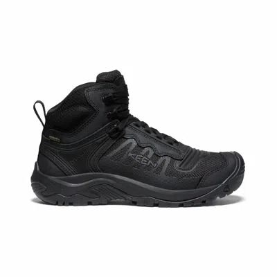 Keen Men's Reno Waterproof Mid Soft Toe Boots - Medium In Black/black In Black