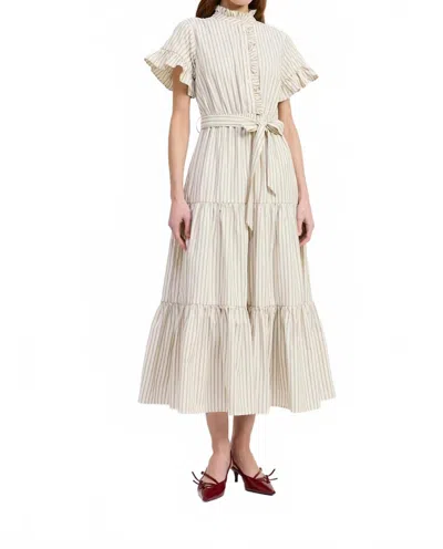 En Saison Azra Maxi Dress In Cream In White