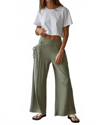 By Together Celina Wide Leg Pants In Olive In Green