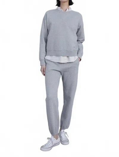 Velvet By Graham & Spencer Zuma Sweatpants In Heather Grey In Gray
