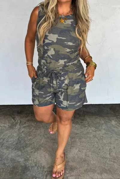 Blakeley Haven Shorts In Camouflage In Green
