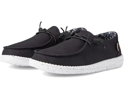 Hey Dude Wendy 40150-0yf Womens Black Odyssey Slip-on Comfort Shoes Gal1512 In Black