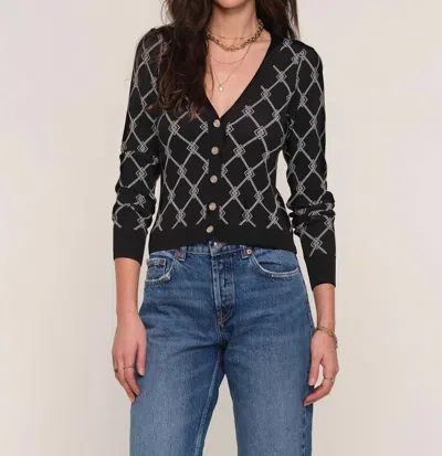 Heartloom Luna Cardigan In Black In Black