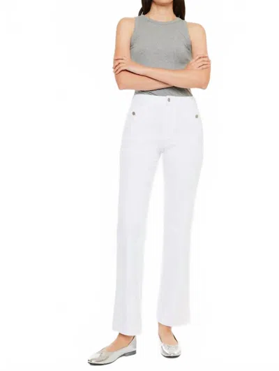 Kancan High Rise Straight Jeans In White In White