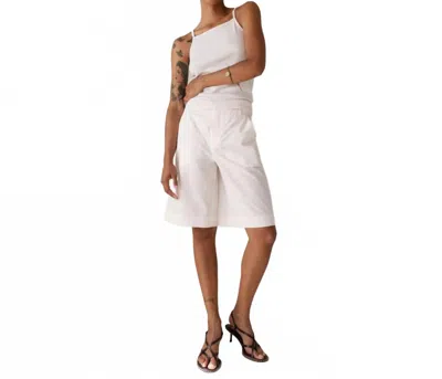 Paper Label Tessa Square Neck Tank Top In Peony In White