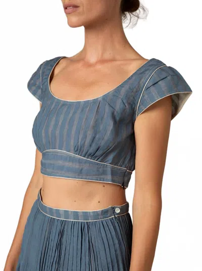 Thierry Colson Badani Top In Storm Blue In Blue