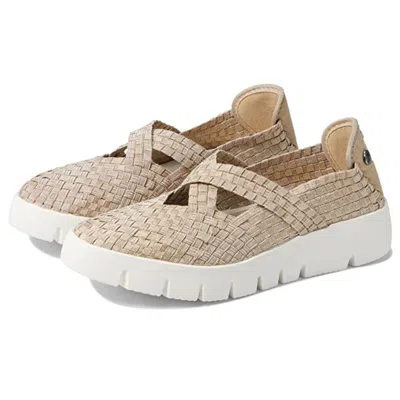 Bernie Mev . Fx Margo Flat Women's Gold Crisscross Strap Comfort Shoes Gal1237 In Gold