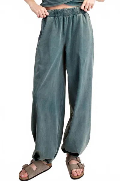 Eesome Noa Pocket Jogger Pants In Teal In Blue