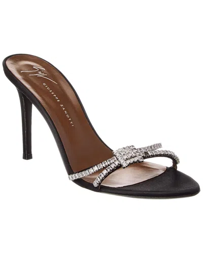 Giuseppe Zanotti Eliothere 90 Crystal-embellished Satin Mules In Multi