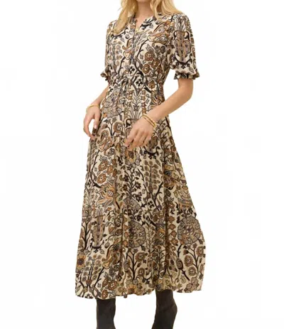 Spartina 449 Lynette Midi Dress In Guerard Estate Cream In Multi